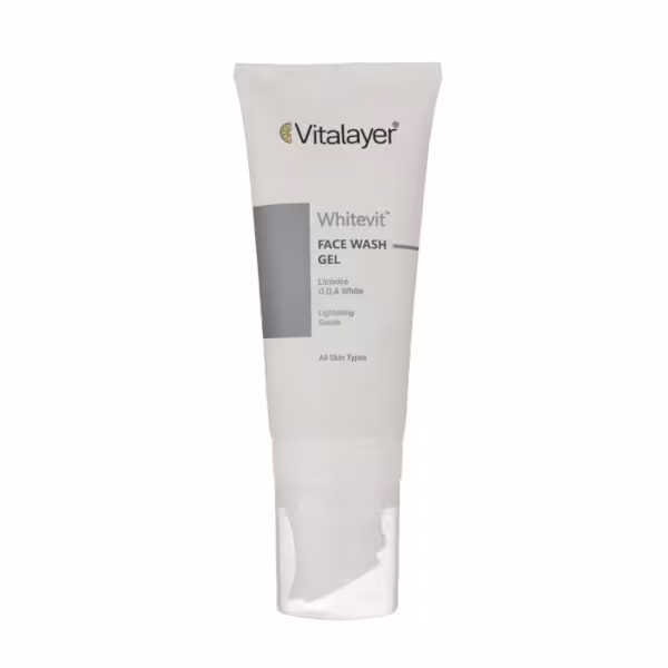 ژل شست و شوی صورت وایت ویت 200 میل ویتالیر Vitalayer Whitevit Face Wash Gel