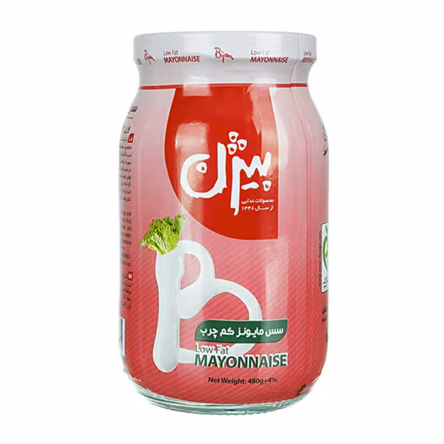 سس مایونز کم چرب بیژین 480 گرمی