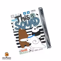 دفتر خط دار 100 برگ سری WE BARE BEARS لانگو (lango)