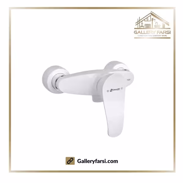شیر توالت شودر مدل لرد سفید کروم