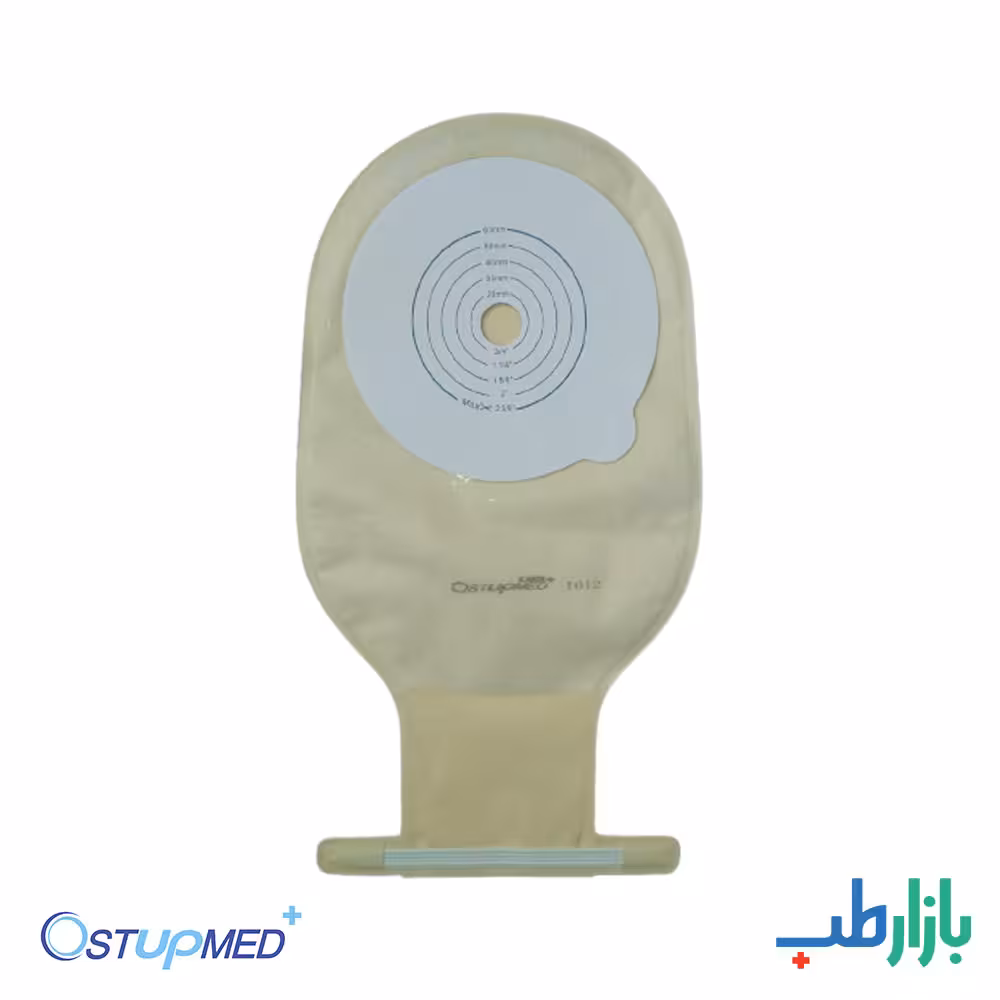 کیسه استومی یک تکه ته باز فیلتردار قابل برش استاپ مد 1612