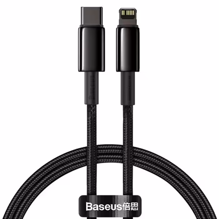 کابل تبدیل تایپ سی به لایتنینگ بیسوس مدل CATLWJ با توان 20 وات و طول 1 متر