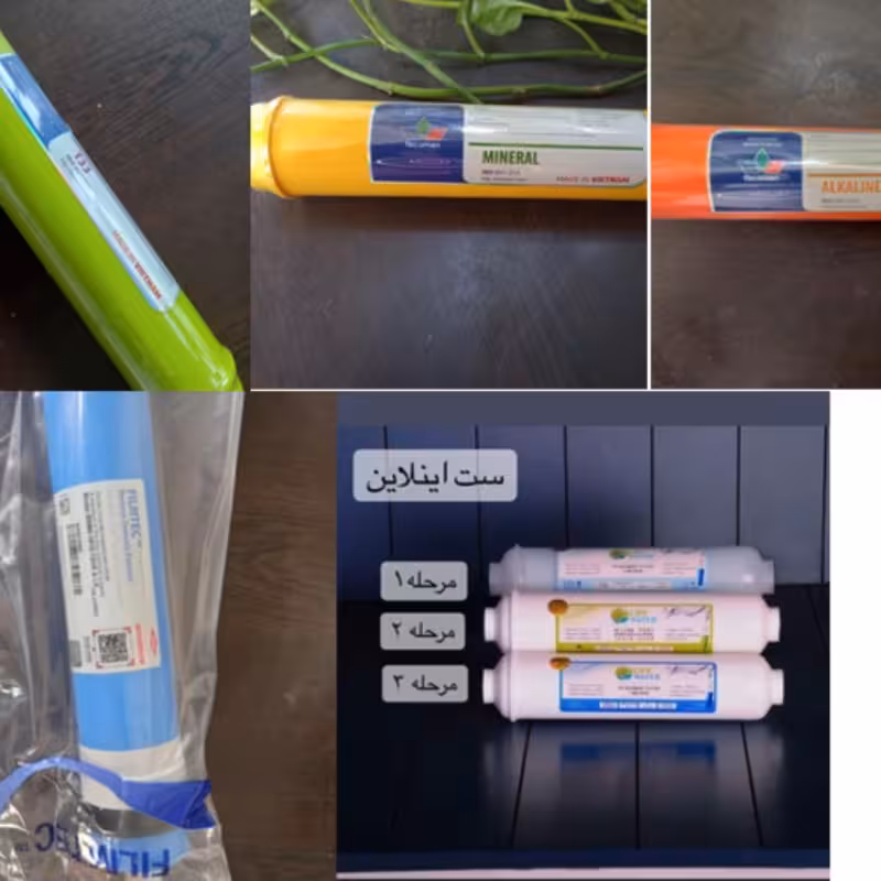 پک 7هفت مرحله فیلتر دستگاه تصفیه آب خانگی اورجینال مدل اینلاین(ارسال رایگان )