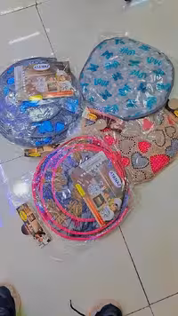 دمکنی رزین حالدار پاپیون دار 3 تایی