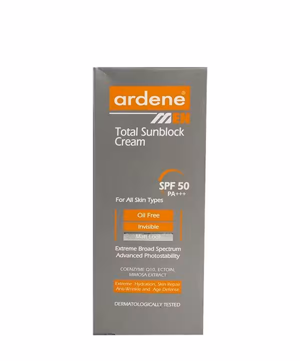 کرم ضد آفتاب فاقد چربی SPF50 آردن مناسب آقایان