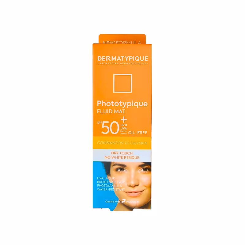 کرم ضد آفتاب بی رنگ درماتیپیک پوست چرب spf 50