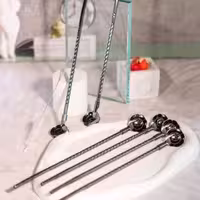 نی شربتی طلایی و نقره ای وارداتی برند فاکون