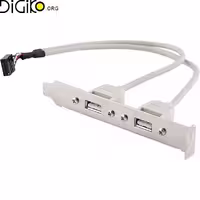براکت دو پورت USB مینی تک