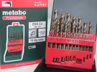 ست مته اهن متابو 19 عددی آهن کبالته 6.27157