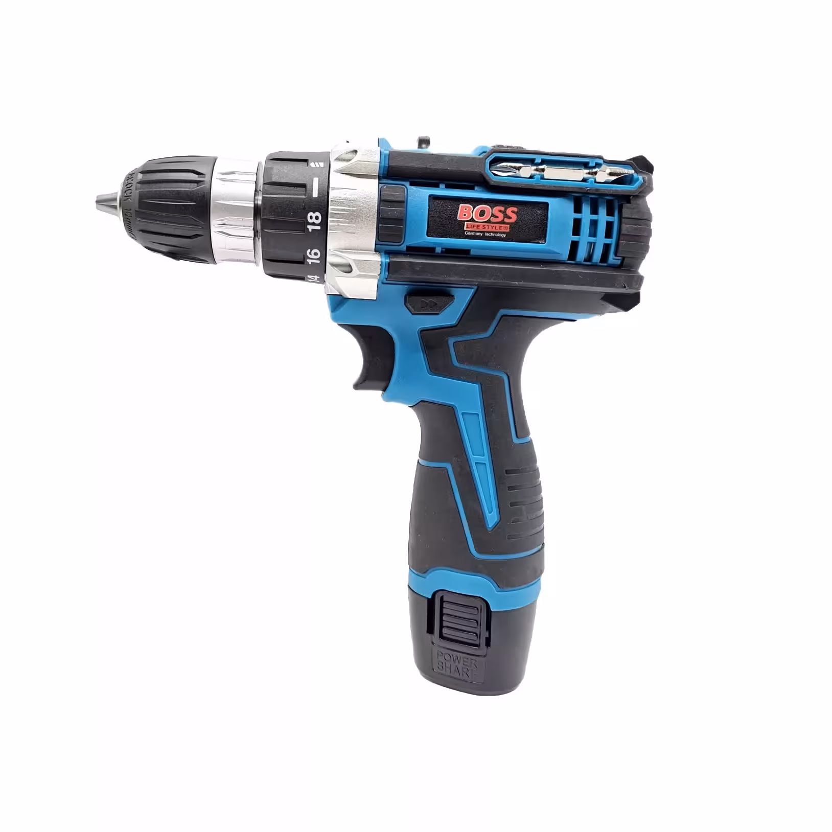 مجموعه 24 عددی دریل پیچ گوشتی شارژی باس مدل 1218 کد 2