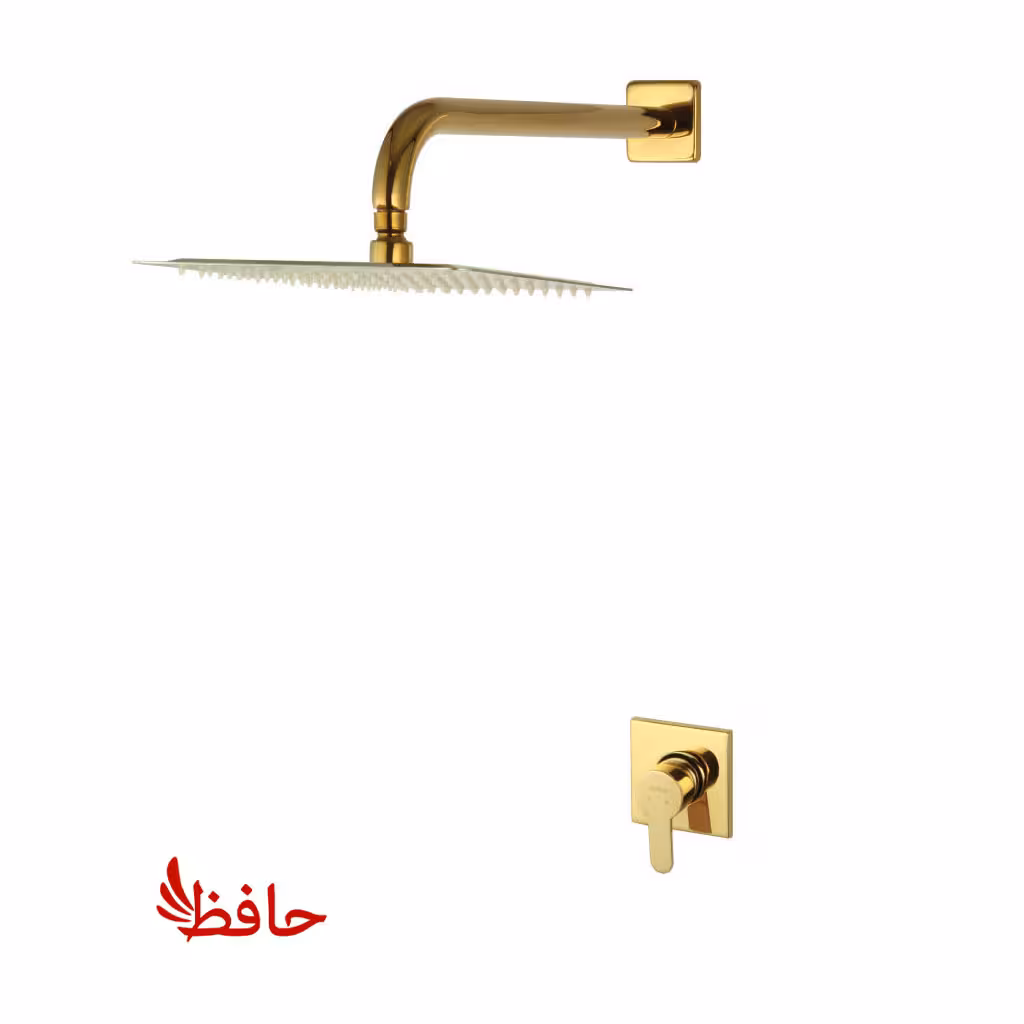 شیر حمام توکار راسان مدل ویوات فلت طلایی کلاس 3