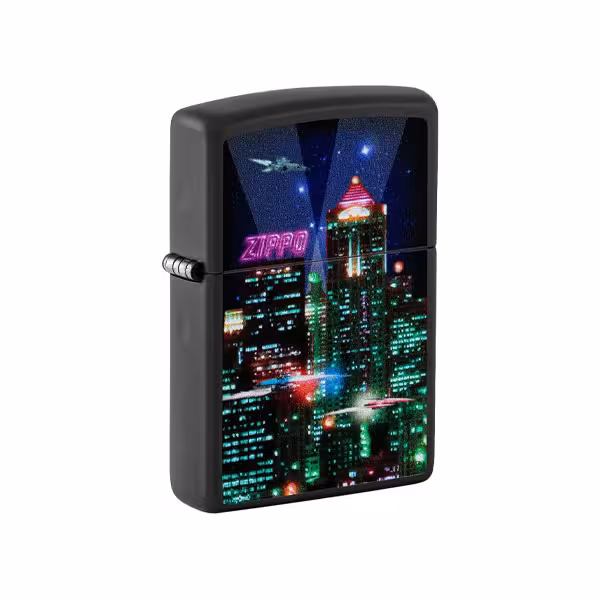 فندک زیپو اصل Zippo 218 Cyber City Design 48506