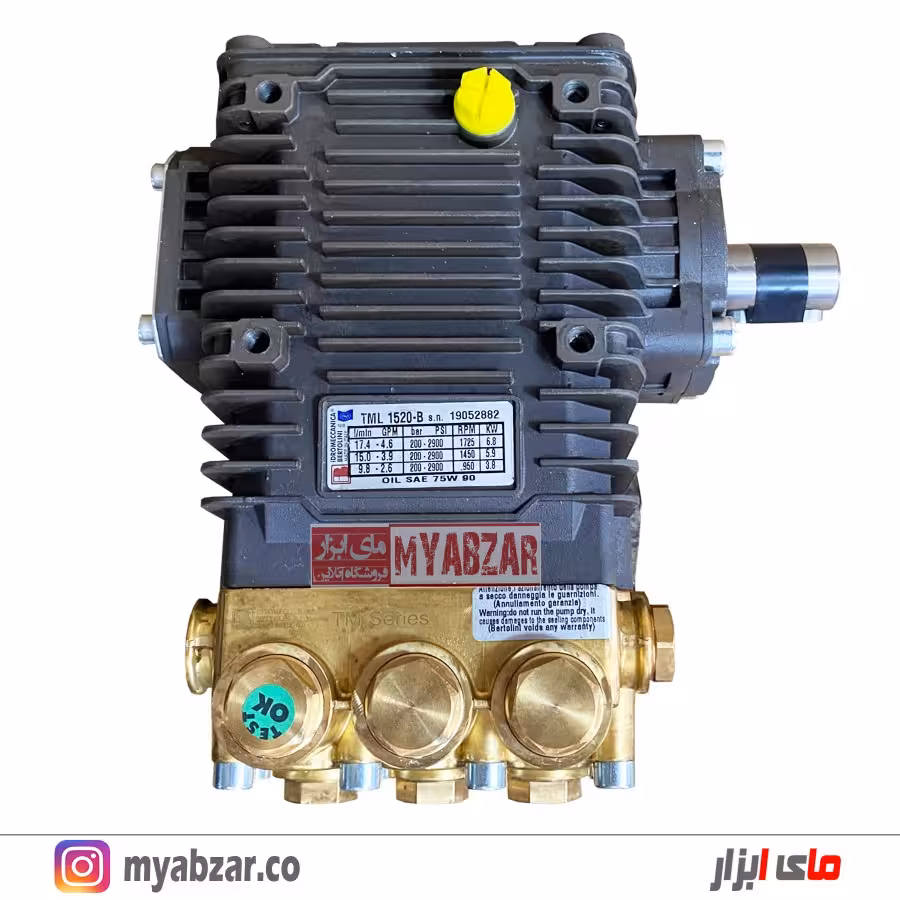 پمپ کارواش برتولینی ایتالیا 200 بار مدل BERTOLINI TML 1520-B