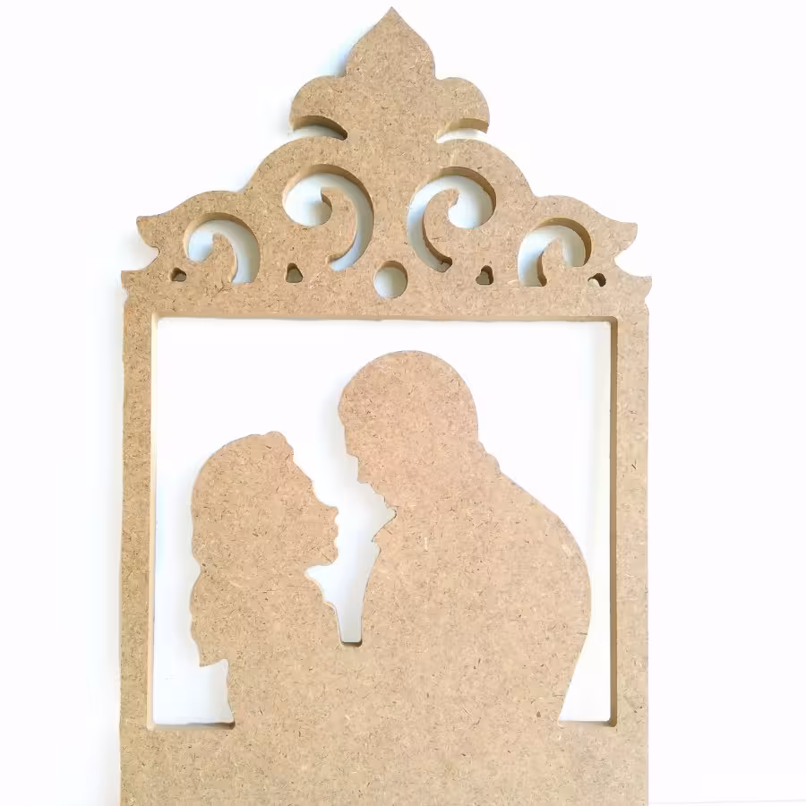 جاکلیدی زن و مرد 065 چوب شیراز MDF خام