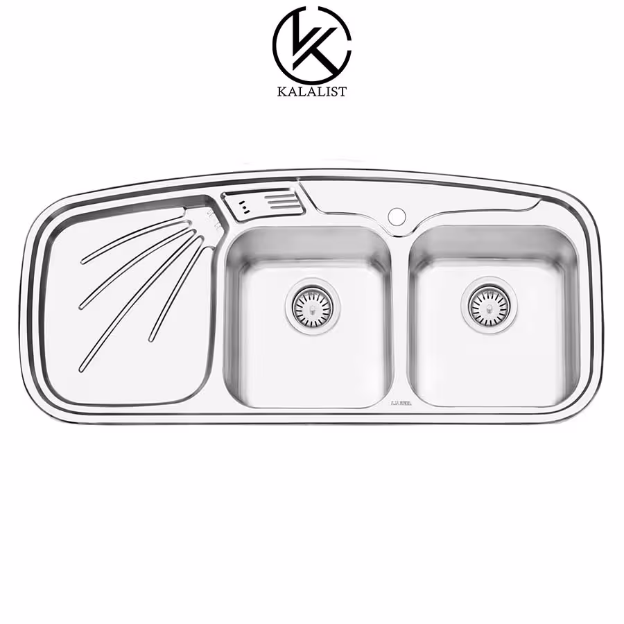 سینک ایلیا استیل نیمه فانتزی توکار مدل 4013