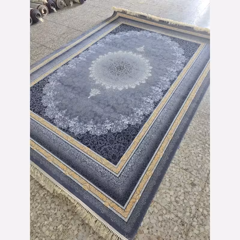 فرش ماشینی کاشان 700شانه 6متری طرح مهر دلفینی(باارسال رایگان)