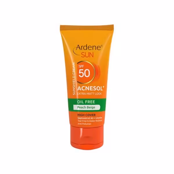 کرم ضد آفتاب فاقد چربی آردن مدل Acnesol SPF50 وزن 50 گرم - بژ هلویی