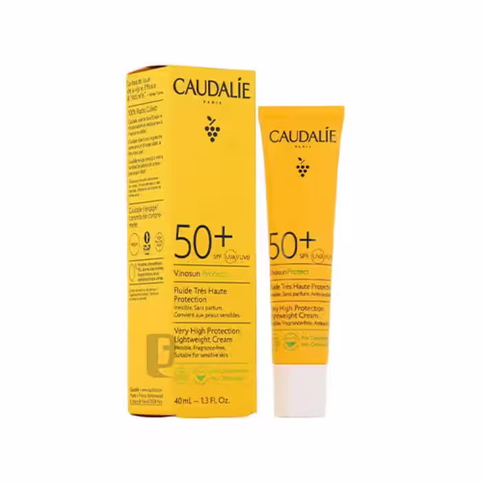 فلوئید ضد آفتاب بی‌رنگ کدلی Caudalie حجم 40 میلی‌لیتر SPF50