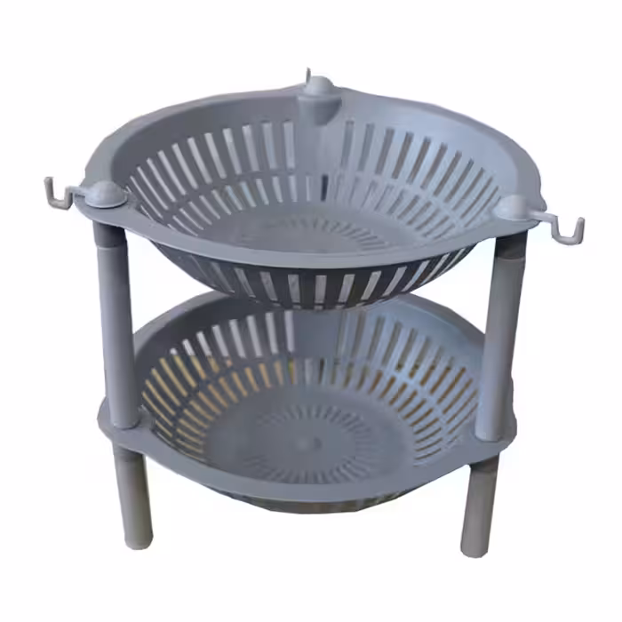 سبد سیب زمینی پیاز پلاستیکی دو طبقه پاتریس مدل قلاب دار