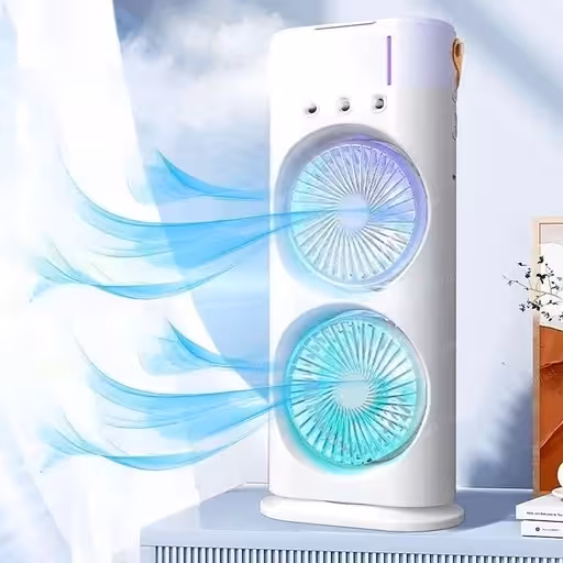 پنکه مه پاش دو فن بخور سرد XL607 | خنکی و رطوبت همزمان