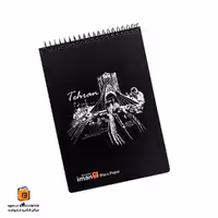 دفترچه کاغذ مشکی 80 برگ طرح برج آزادی ایمان (iman)