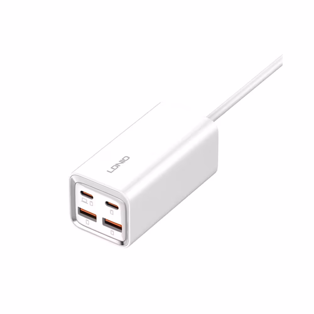 شارژر 4 پورت رو میزی الدینیو مدل LDNIO Desktop Fast Charger A4610C