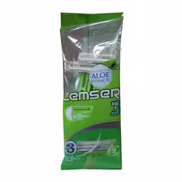 خودتراش 3 لبه سبز لمسر بسته 2 عددی