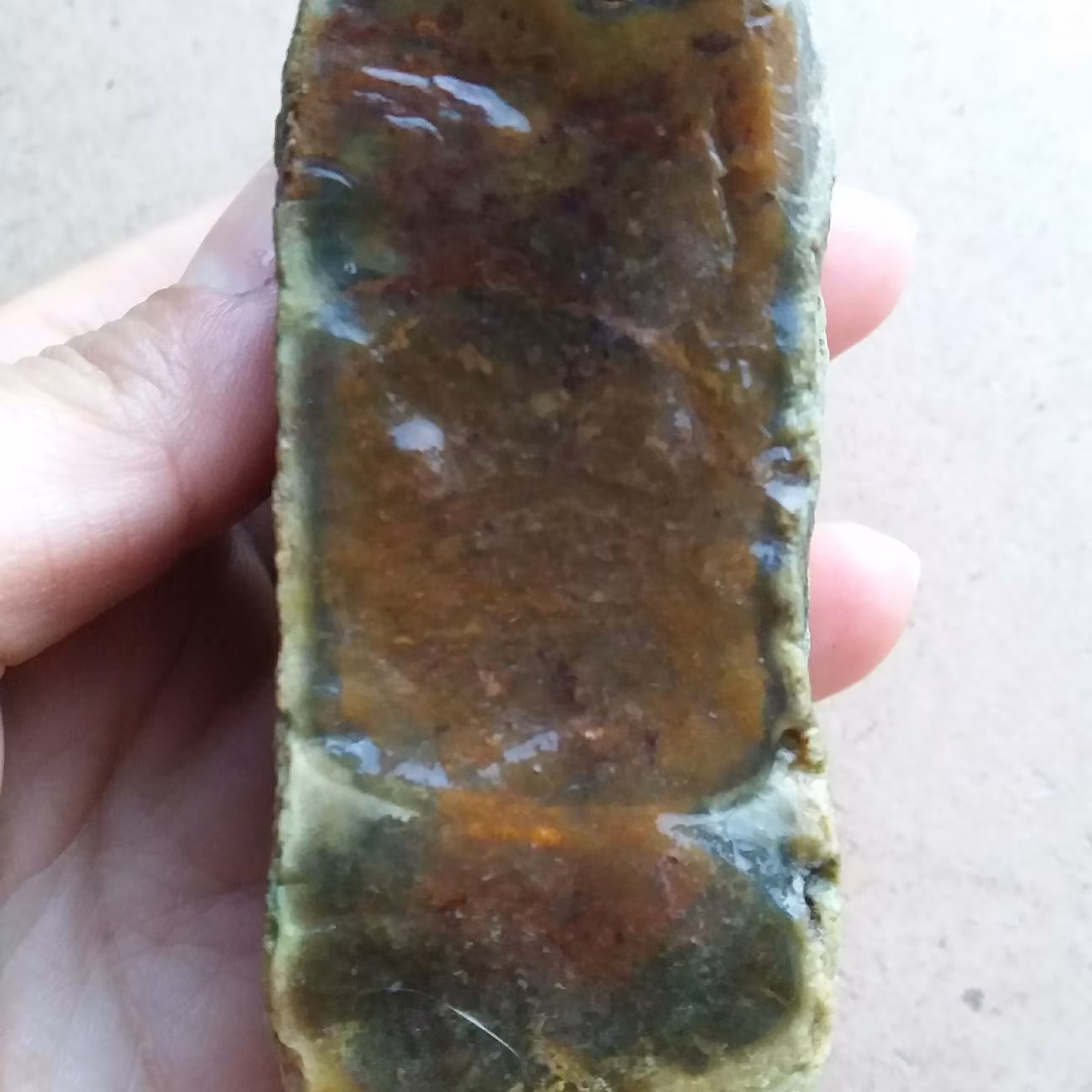 پک سنگ عقیق شجر  خزه ای معدنی و اصل 