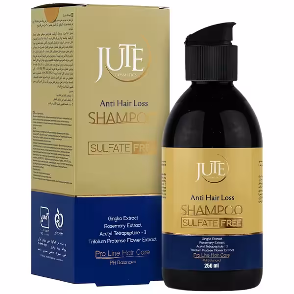 شامپو تقویت کننده و ضد ریزش مو فاقد سولفات ژوت 250 میلی‌لیتر Jute