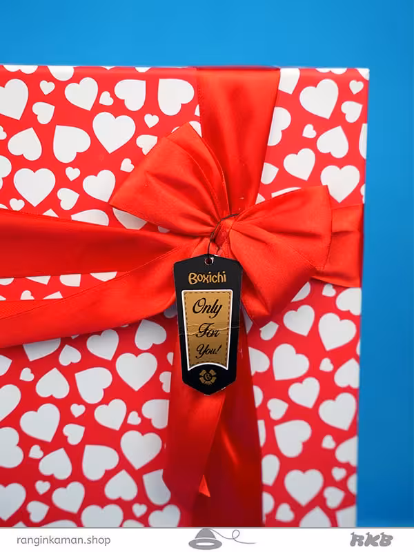 جعبه کادویی قلب سفید gift box