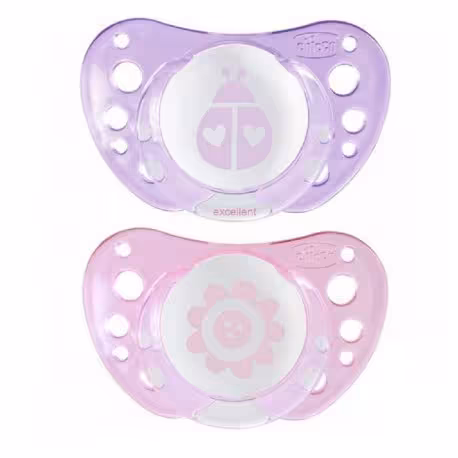 پستانک ارتودنسی 6-0 ماه فیزیوفرما چیکو کفشدوزک و گل Chicco