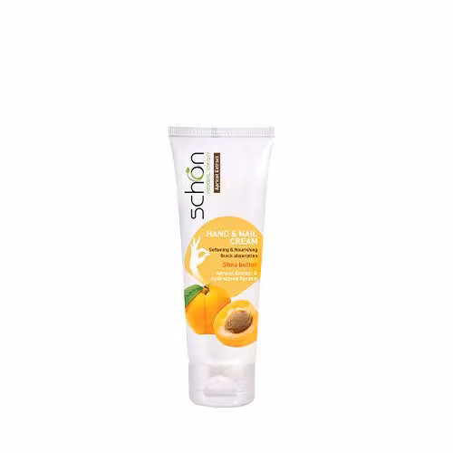 کرم دست و ناخن تیوپی شون حاوی عصاره زردآلو|Schon Apricot Hand And Nail Cream 75ml