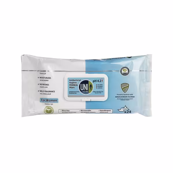 دستمال مرطوب بهداشتی بانوان آنتی باکتریال یونی مد