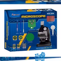 میکروسکوب چراغدار جنس خوب دارای پایه گوشی وقدرت زوم900برابربهمراه فیلتر و6عدد لامه اضافی مناسب برای گروه سنی 8سال ببالا