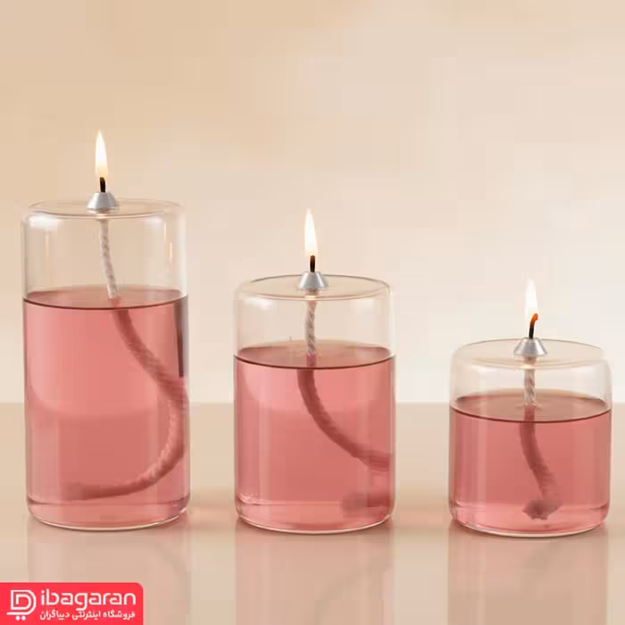 ست 3 عددی جاشمعی پیرکس استوانه ای مدل 50291