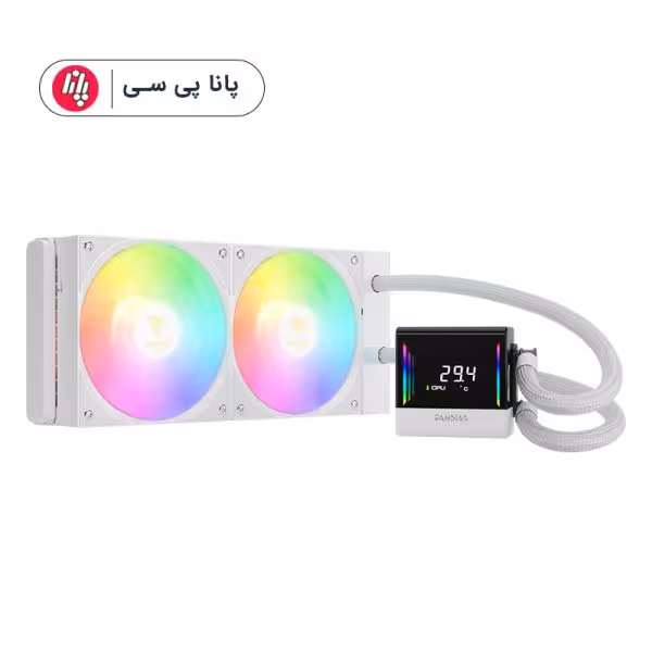 فن پردازنده گیم دیاس مدل GAMDIAS CHIONE E4-240 WH به همراه براکت 1700