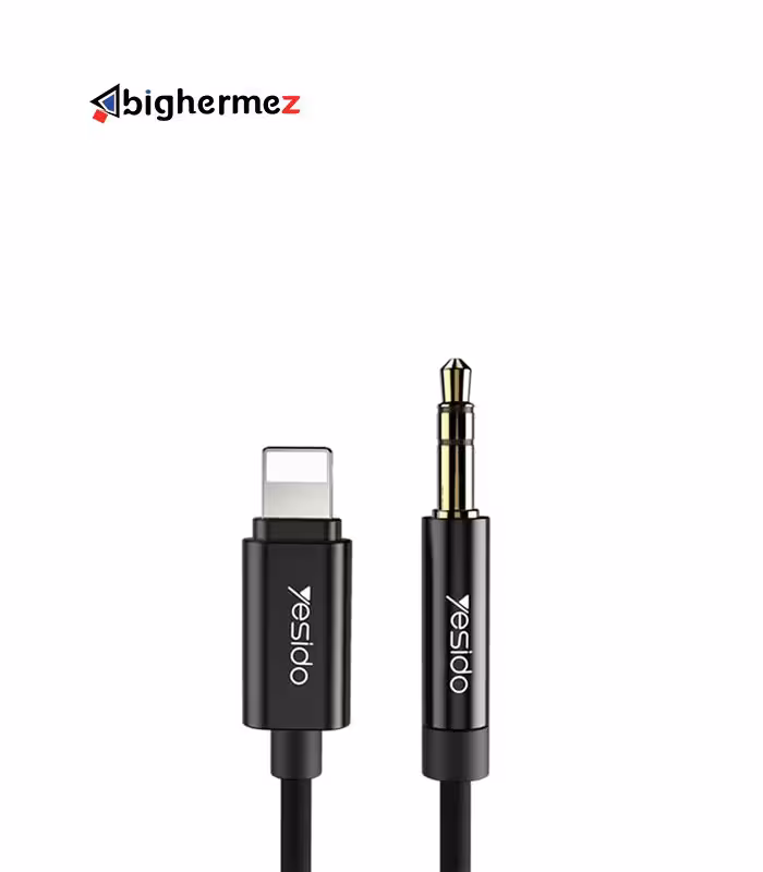 کابل تبدیل لایتنینگ به AUX یسیدو مدل YAU17 طول 1.2 متر