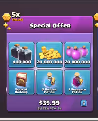 افر 39.99 دلاری کلش اف کلنز