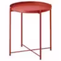 میز سینی 53*45 سانتی ایکیا مدل Ikea GLADOM 005.336.49 قرمز