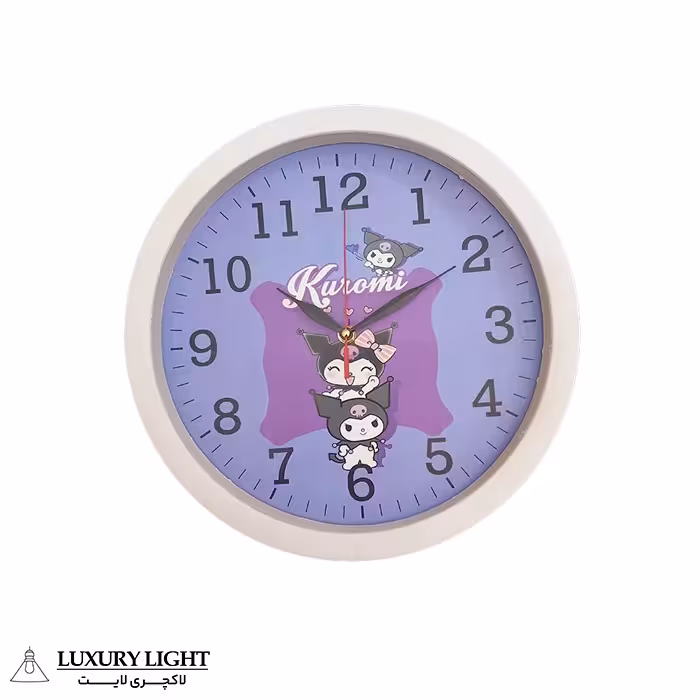 ساعت دیواری کودک مدل کرومی
