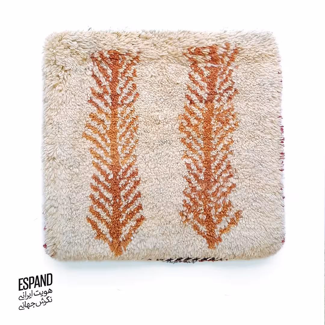 کوسن گبه کرمی طرح درخت