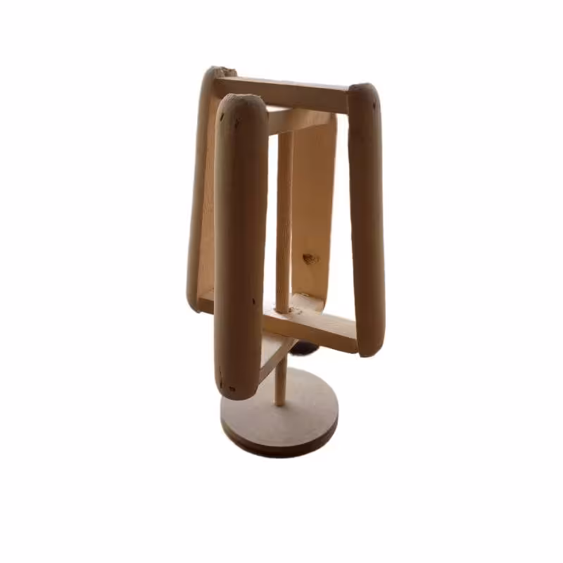 ماکت جمع کننده بافندگی متحرک چوبی  مناسب برای دکوراسیون 