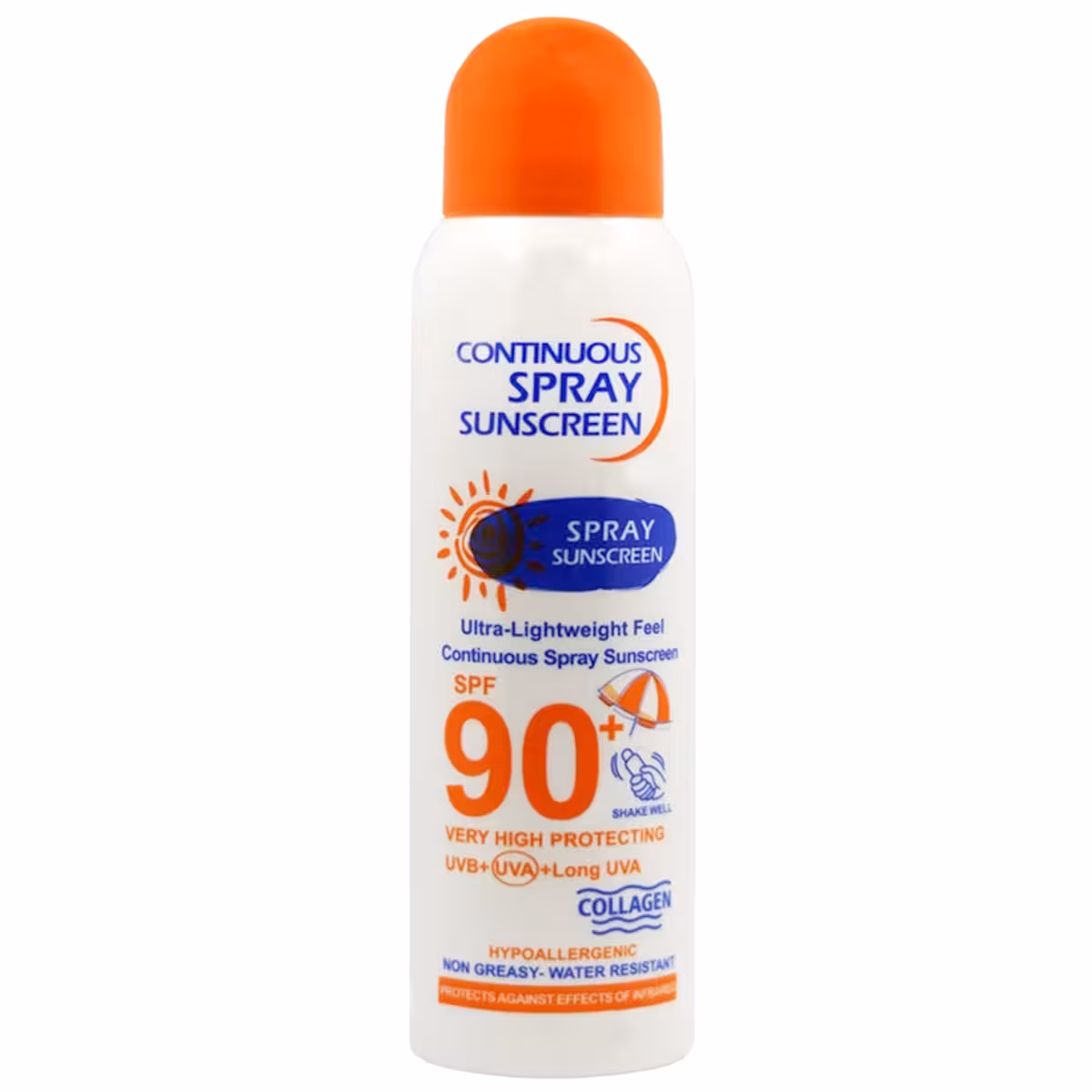 اسپری ضد آفتاب بدن وکالی اس spf 90 حجم 230 میلی