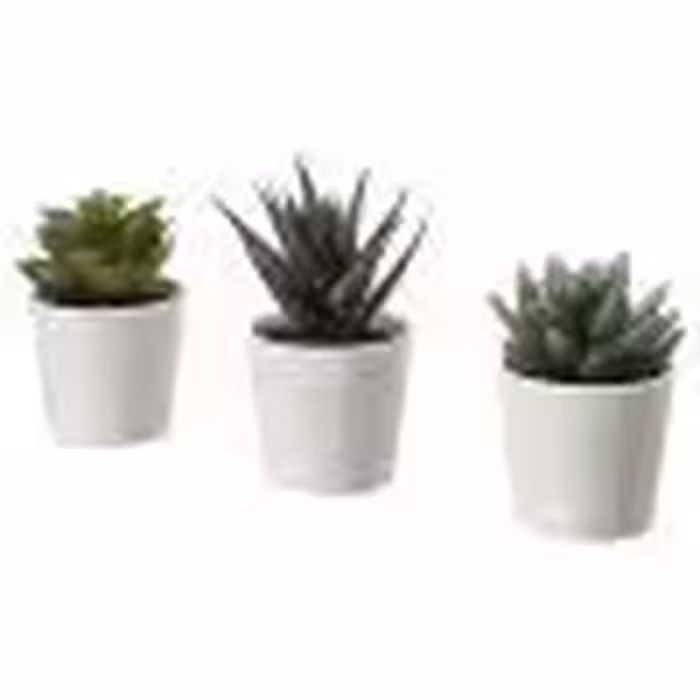 گلدان مصنوعی سه تایی 6C ایکیا مدل IKEA FEJKA 505.197.64