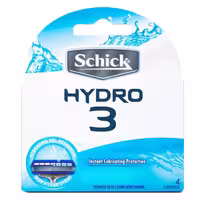 تیغ یدک اصلاح شیک مدل Hydro 3 بسته 4 عددی