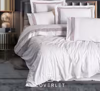 روتختی سفید کلاسیک دونفره کاوری مدل Helya