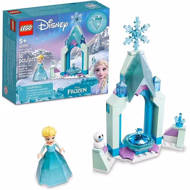 لگو قلعه یخی منجمد دیزنی با مجسمه عروسک مینی پرنسس السا LEGO Disney Elsa’s Castle Courtyard 43199