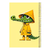 دفتر مشق 80 برگ اس جی مدل تمساح و کلاه