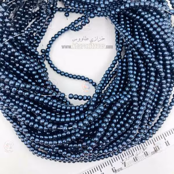 مروارید سنگی ( سرمه ای ) سایز 4