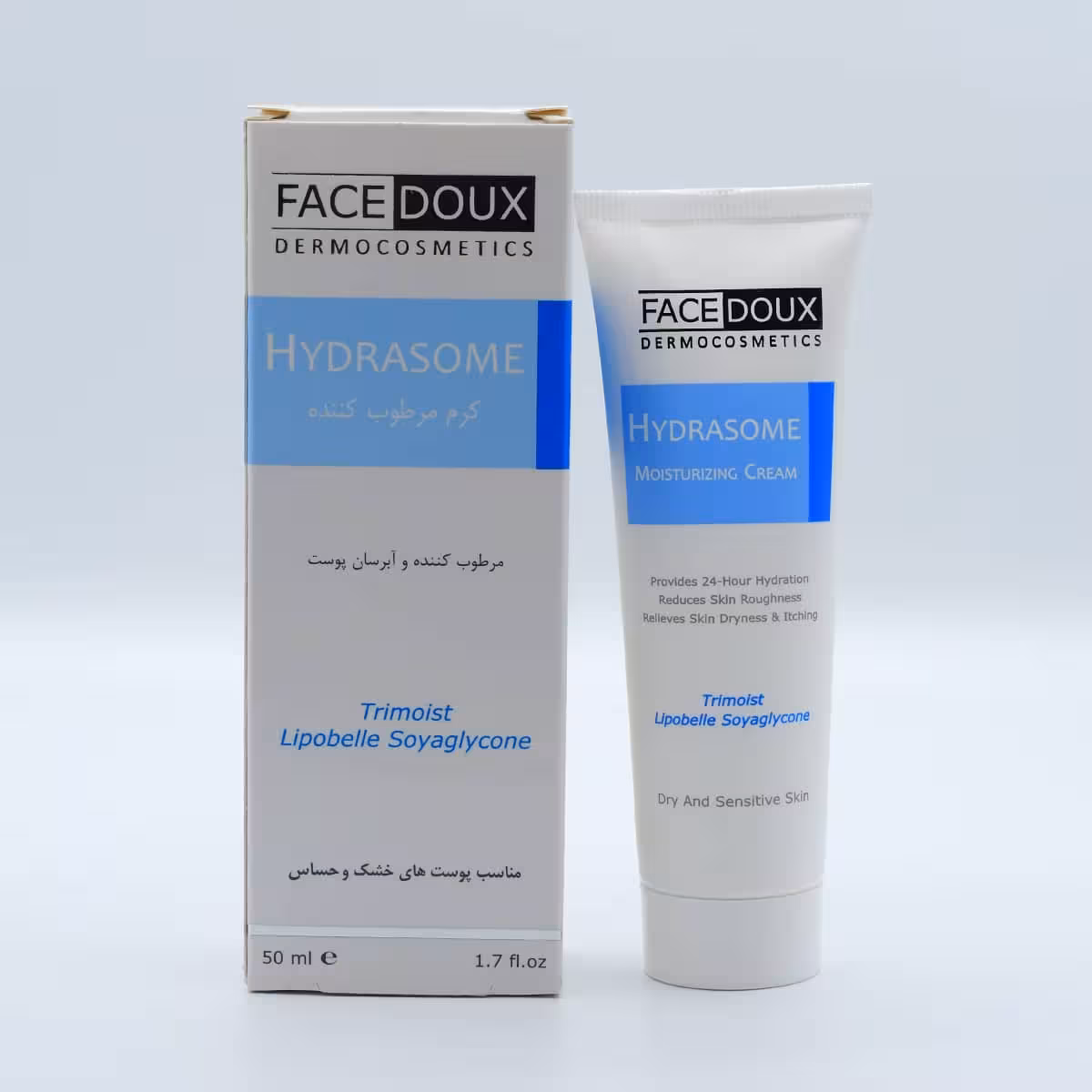مرطوب کننده پوست خشک فیس دوکس HYDRASOME FACEDOUX